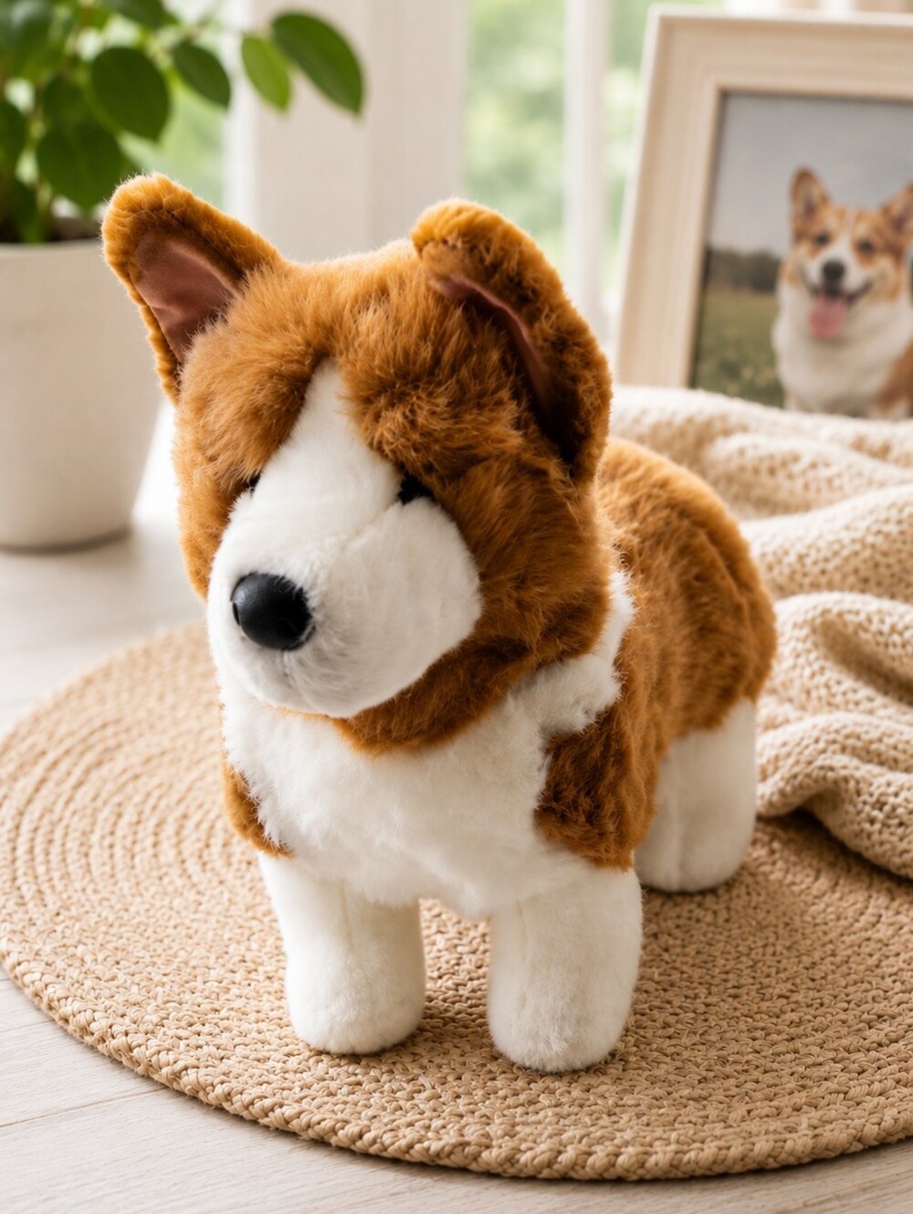 Douglas Corgi Plush Dog Toy Realistic Puppy Stuffed Animal NWT 14"